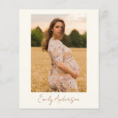 Foto Wildblume Baby in Bloom Baby Dusche (Rückseite)