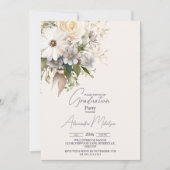 Foto Wildblume Boho Garden Abschluss Einladung (Vorderseite)