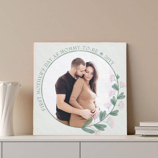 Foto-Wildblume der ersten Mütter Leinwanddruck