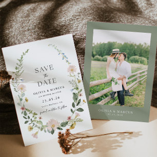 Foto Wildblume Hochzeit speichern Datum Einladung