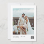 Foto-Wildblume Hochzeitssache Datum speichern Einladung (Rückseite)