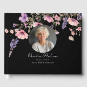 Foto, Wildblume "In Love Memory" Beerdigung Gästebuch (Vorderseite)