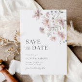 Foto Wildblume Save the Date Einladung Hochzeit