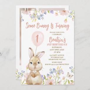 Foto Wildblume Sonn 1. Geburtstag Einladung