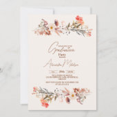 Foto Wildblumen Botanischer Abschluss Einladung (Vorderseite)