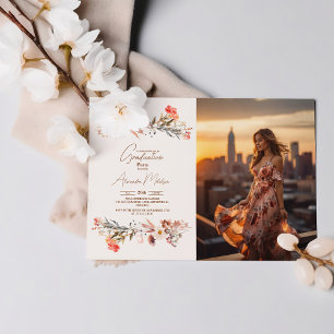 Foto Wildblumen Botanischer Abschluss Einladung