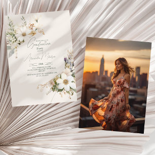 Foto Wildblumen Eleganter Abschluss Einladung