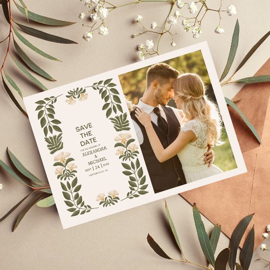 Foto Wildblumen Hochzeit im Botanischen Garten Save The Date