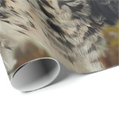 Foto Wildlife Red Tail Hawk Herbst Geschenkpapier (Rolleneckpunkt)