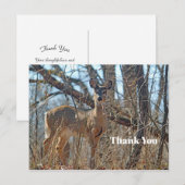 Foto Wildtiere Woods Danke Postkarte (Vorne/Hinten)