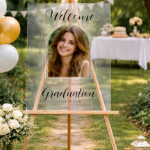 Foto Willkommens-Abschlussfeier I | Elegante Schri