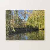 Foto Willow Trees River Reflections Puzzle (Horizontal)