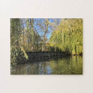 Foto Willow Trees River Reflections Puzzle