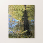 Foto Willow Trees River Reflections Puzzle (Vertikal)