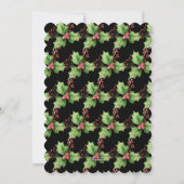 Foto "Winter Botanicals" und "Schneeflocken" Feiertagskarte (Rückseite)