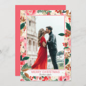 Foto Winter Frohe Weihnachten Blumenbeete Wasserfa (Vorne/Hinten)