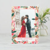 Foto Winter Frohe Weihnachten Blumenbeete Wasserfa (Stehend Vorderseite)