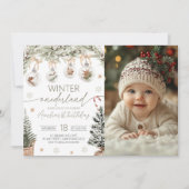 Foto Winter Onederland Einladung (Vorderseite)