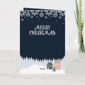 Foto Winter Rustikale Weihnachten (Rückseite)