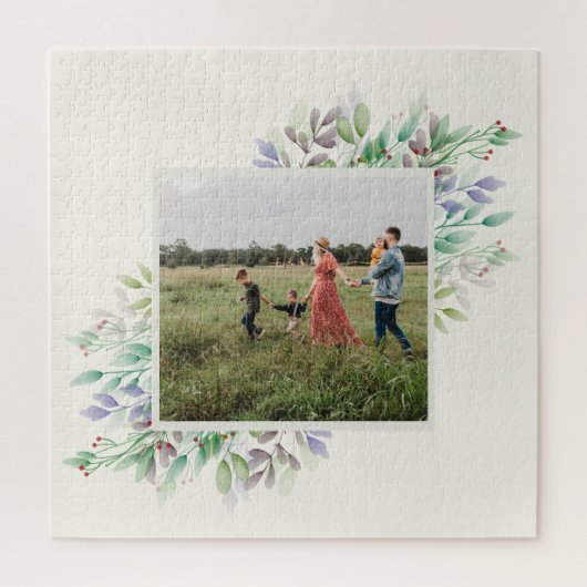 Foto Winter Watercolor Floras Custom Puzzle (Vertikal)