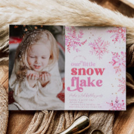 Foto Winter zum Geburtstag von Mädchen Einladung