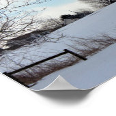 Foto Winterlandschaft Poster (Ecke)