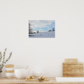 Foto Winterlandschaft Poster (Küche)