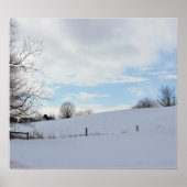Foto Winterlandschaft Poster (Vorne)
