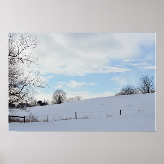Foto Winterlandschaft Poster (Vorne)