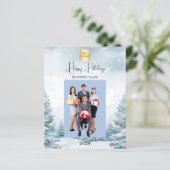 Foto Winterlandschaft Weihnachtskarte (Stehend Vorderseite)