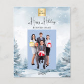 Foto Winterlandschaft Weihnachtskarte (Vorderseite)