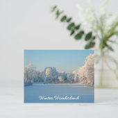 Foto Winterwunder Land Schnee Landschaft Postkarte (Stehend Vorderseite)