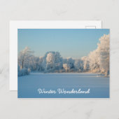 Foto Winterwunder Land Schnee Landschaft Postkarte (Vorne/Hinten)