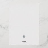 Foto wintery Hochzeit speichern Sie das Datum Folieneinladung (Rückseite)