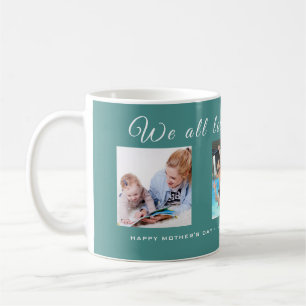 Foto wir alle der glückliche Tag der Mutter der Kaffeetasse