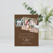 FOTO Wir feierten Ankündigung Empfang Party Postkarte (Stehend Vorderseite)