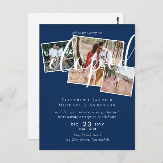 FOTO Wir feierten Ankündigung Empfang Party Postkarte (Vorne/Hinten)