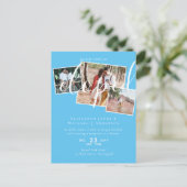 FOTO Wir feierten Ankündigung Empfang Party Postkarte (Stehend Vorderseite)