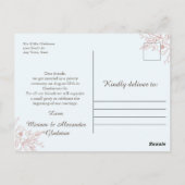 Foto Wir haben die Hochzeitsankündigung Postkarte (Rückseite)