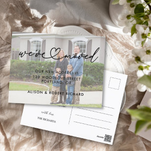 Foto Wir haben neue Ankündigung zur Adressverschie Postkarte
