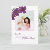 Foto wird mein Ehrentext sein Einladung (Stehend Vorderseite)