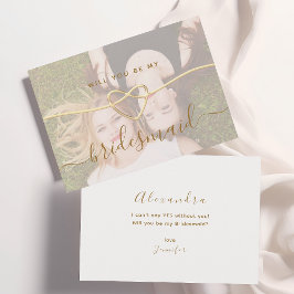 Foto wird meine Bridesmaid-Vorschlagskarte sein Einladungspostkarte