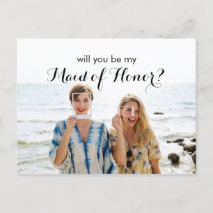 Foto wird meine Trauzeugin sein Feiertagspostkarte