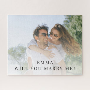 Foto Wirst du mich heiraten Benutzerdefinierte Fot Puzzle