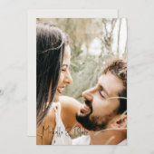 Foto Wispy Boho Floral Wedding Save the Date (Vorne/Hinten)