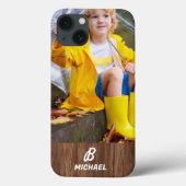 Foto Wood Gran Personalisiert Name I Telefonzelle Case-Mate iPhone Hülle (Rückseite)