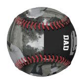 Foto World's Nummer Eins-Vater Großvater Schwarzer Baseball (Vorderseite)