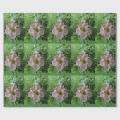 Foto-Wrapping-Papier mit rosa Blume Geschenkpapier (Flach)
