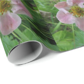 Foto-Wrapping-Papier mit rosa Blume Geschenkpapier (Rolleneckpunkt)