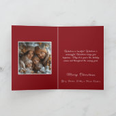 Foto Wreath Arch Red Gold Karte (Innenseite)